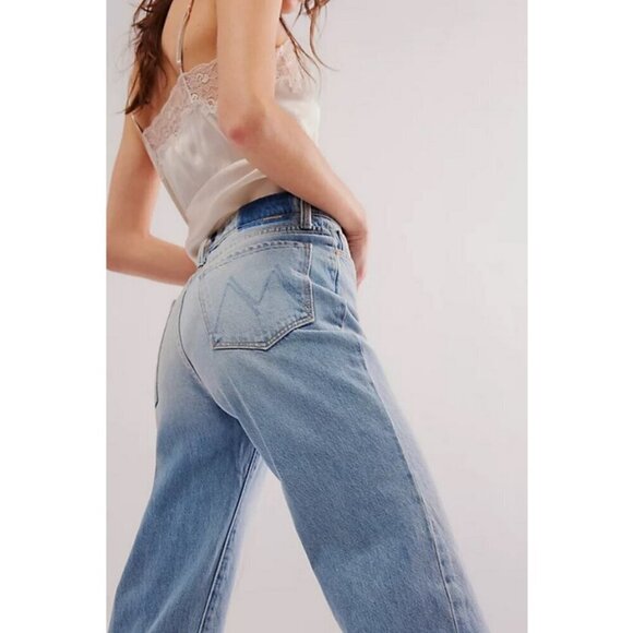 💕MOTHER SUPERIOR💕 The Rambler Zip Ankle Fray Jeans ~ I'm With the Band 29 NWT - Picture 3 of 16